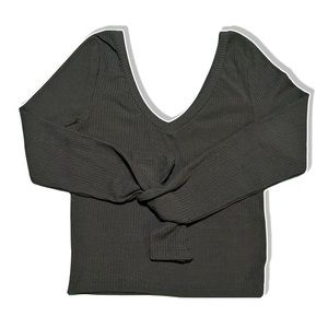 TOP SHOP long sleeve crop top